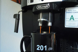 Neuer Mitarbeiter: Kaffeemaschine