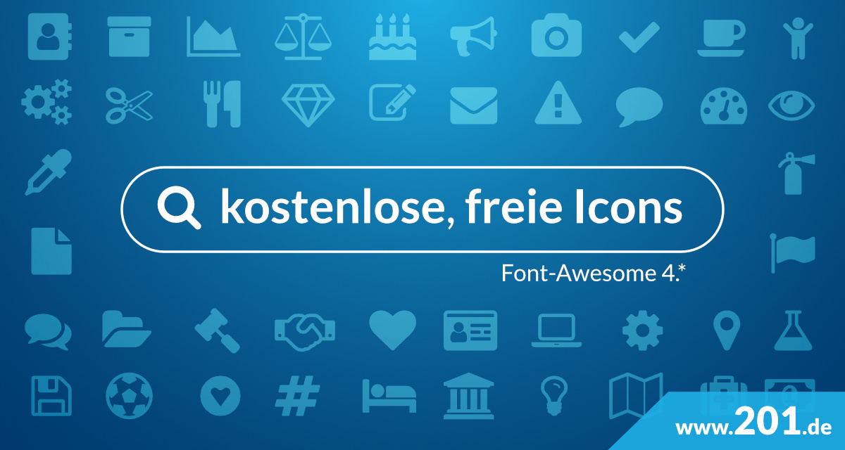 Font-Awesome-Finder: finde kostenlose, freie Icons