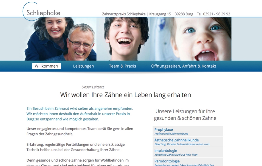 Webseite Burg bei Magdeburg Arzt & Wellness