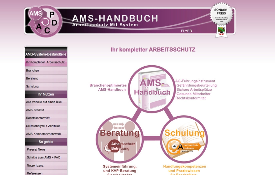 Webseite Magdeburg Arbeitsschutz