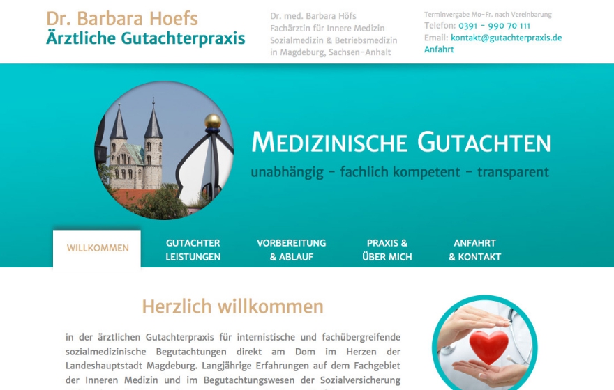 Webseite Magdeburg Arzt & Wellness Recht, Finanzen, Versicherungen