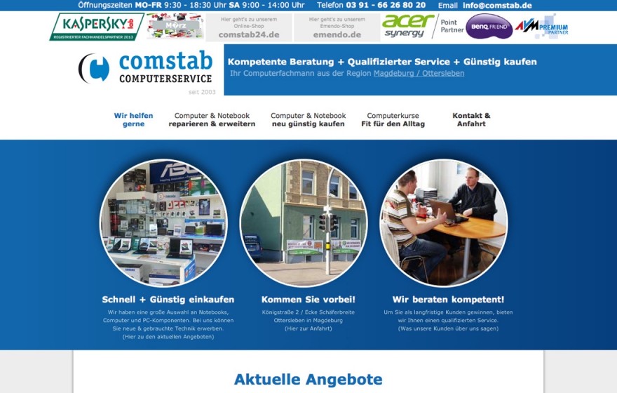 Webseite Magdeburg Computer Handel