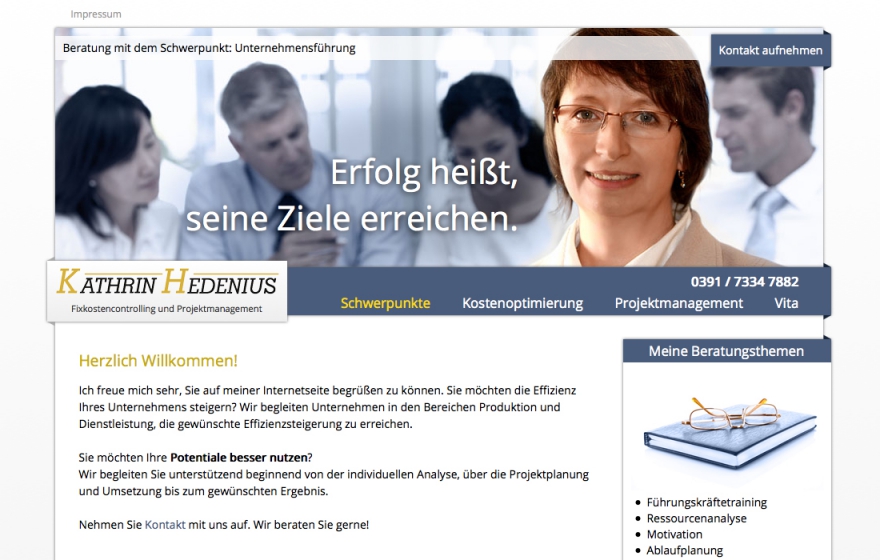 Webseite Magdeburg Dienstleistung & Beratung